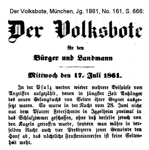 Zeitungsbericht 17. Juli 1861